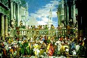 Paolo  Veronese marriage fest at cana Sweden oil painting artist